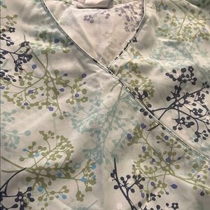 Floral V-Neck Scrub top